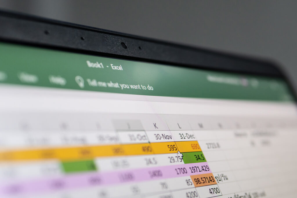 Bangkok, Thailand - July 21, 2019 : Microsoft Excel, a spreadshe